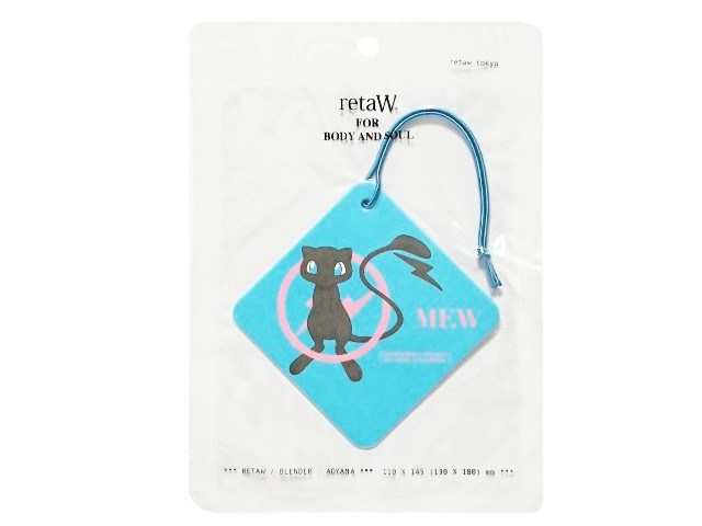 fragment design フラグメントデザイン THE CONVENI THUNDERBOLT PROJECT retaWリトゥ コラボ 19SS 新品 ブルー ザ・コンビニ サンダープロジェクト car tag　フレグランス カータグ ミュウツー 芳香剤 BLUE