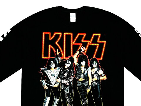 KISS END OF THE ROAD WORLD TOUR 2019 JAPAN キッス 来日ツアー 限定商品 新品 黒 KlSS 怪人のロングスリーブ TEE 長袖Tシャツ　ロンT ブラック BLACK 送料無料