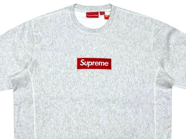 SUPREME シュプリーム 18AW 新品 グレー ボックス ロゴ スウェット Box Logo Crewneck ASH GREY　送料無料　ハコトレ