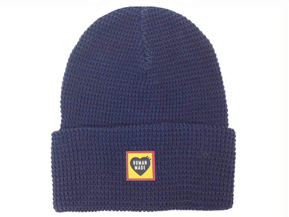 HUMAN MADE ヒューマンメイド 24SS 新品 紺 WAFFLE BEANIE ワッフル ビーニー ニット帽 NAVY ネイビー NIGO GENERAL STORE