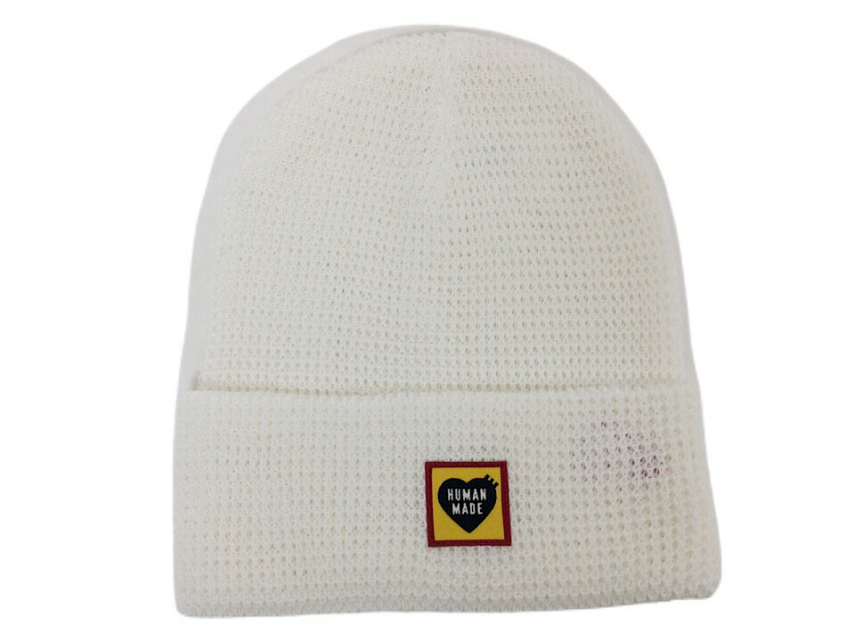 Rakuten - HUMAN MADE ヒューマンメイド 24SS 新品 白 WAFFLE BEANIE ワッフル ビーニー コットン ニット帽 WHITE NIGO GENERAL STORE 23FW
