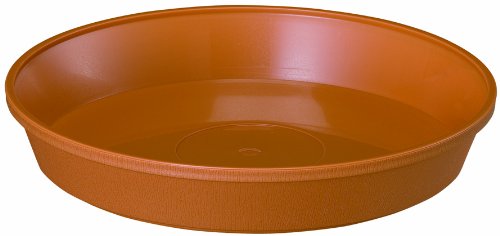 鉢皿 5号 直径15cm 高さ2.4cm ブラウン 植木鉢受皿 プラスチック 受け皿 園芸 ガーデニング用品 日本製