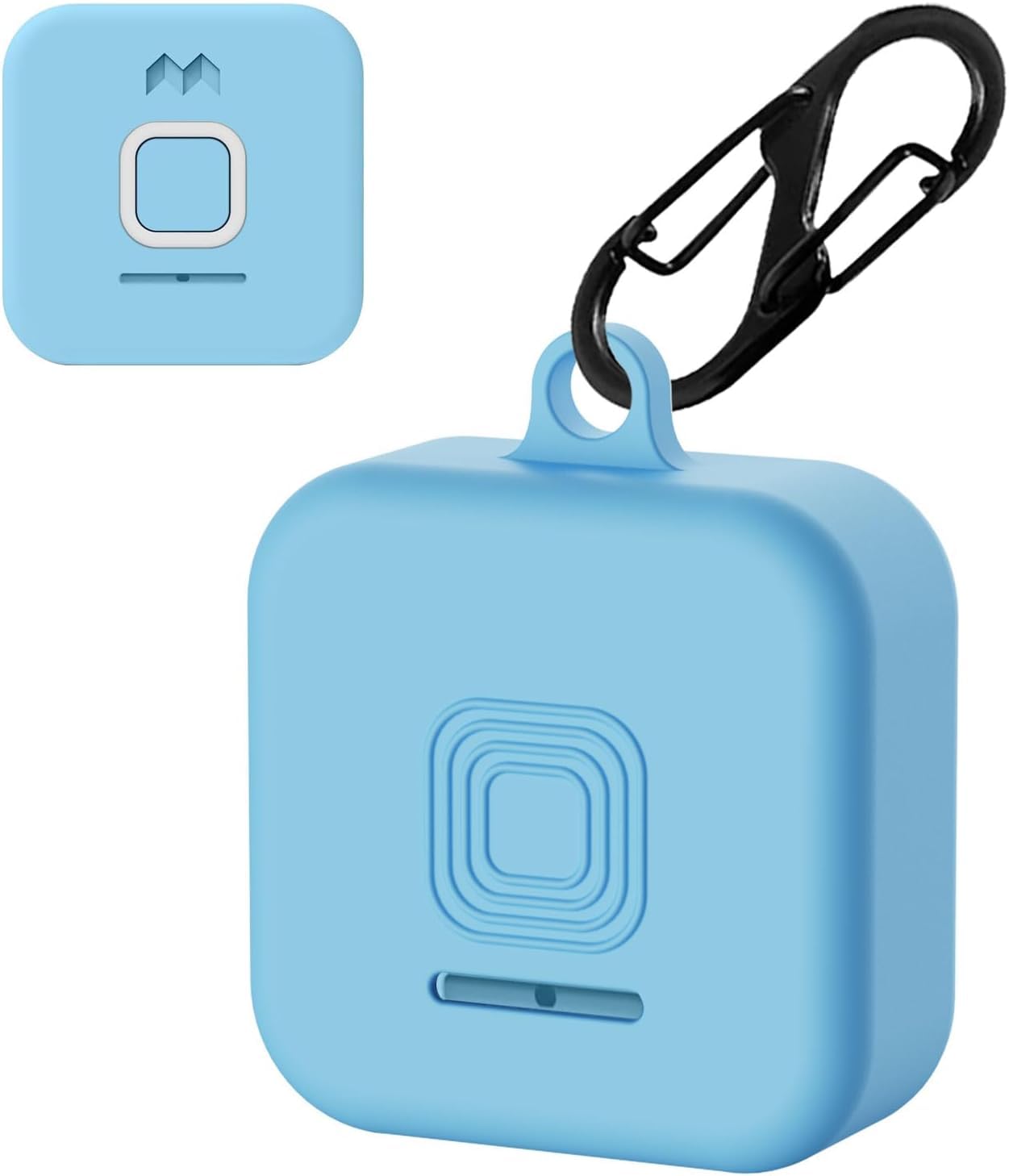 Portable Navigation - GPSみまもり端末用ケース シリコンカバー ソフトケース 耐衝撃 軽量 防塵 傷防止 落下防止 スリム 保護カバー ブルー
