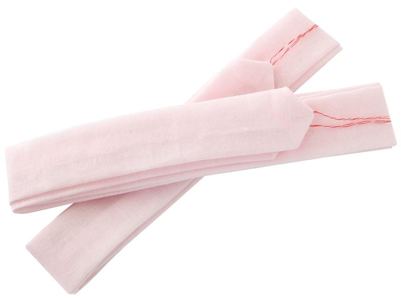[きもの屋 さらさ] お子様用 着付け 腰ひも 2本セット モスリン ピンク