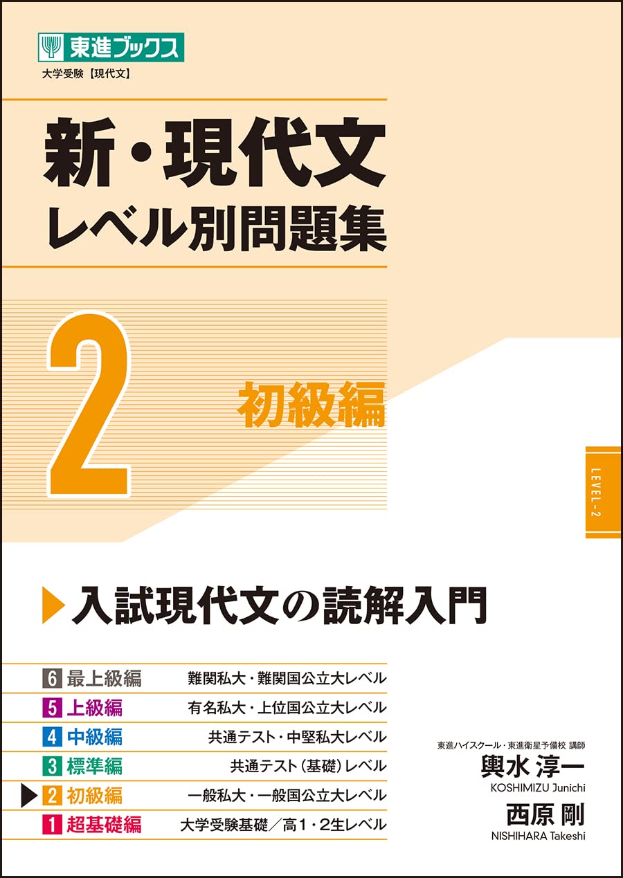 現代文 問題集 初級編 レベル別問題集 読解力 基礎学習 高校生 大学受験 国語 参考書 学習教材