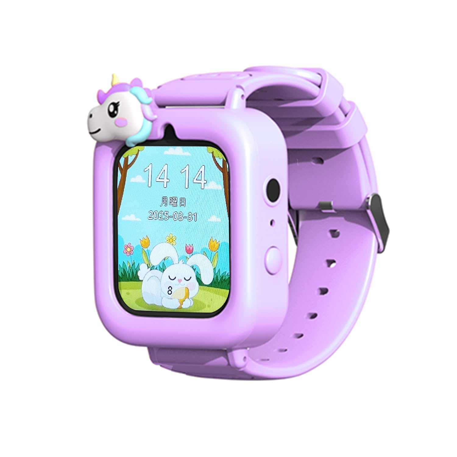 Watches - キッズ腕時計 子供用 タッチスクリーン カメラ付き 知育ゲーム 多機能 32GBメモリカード付属 懐中電灯 英語学習 3歳 9歳 10歳 誕生日 入学祝い クリスマス プレゼント パープル