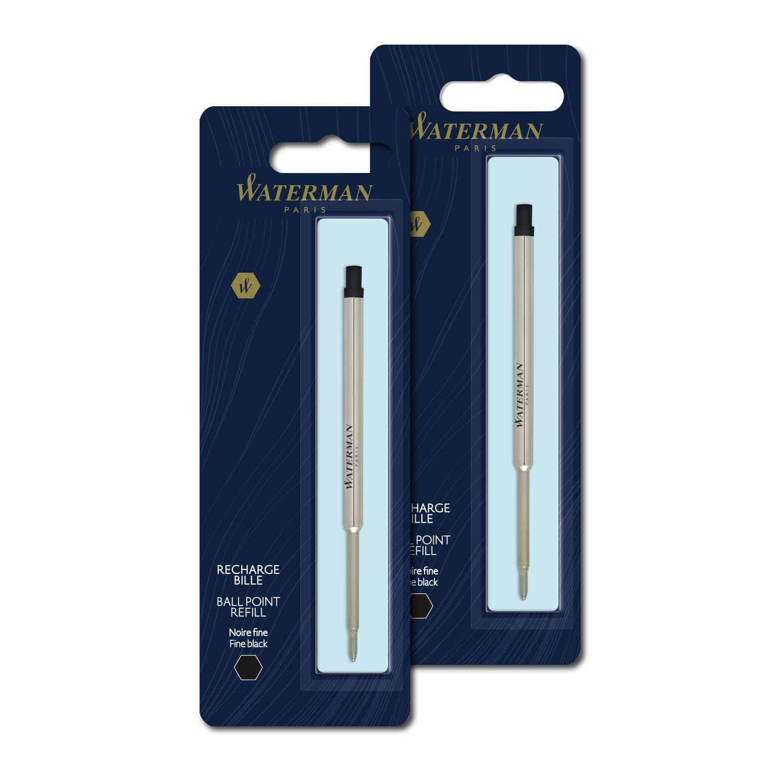 Other - ボールペン替芯 2本セット 細字 ブラック 油性 替え芯 リフィル 文房具 事務用品 筆記具 消耗品 黒色 2本入り