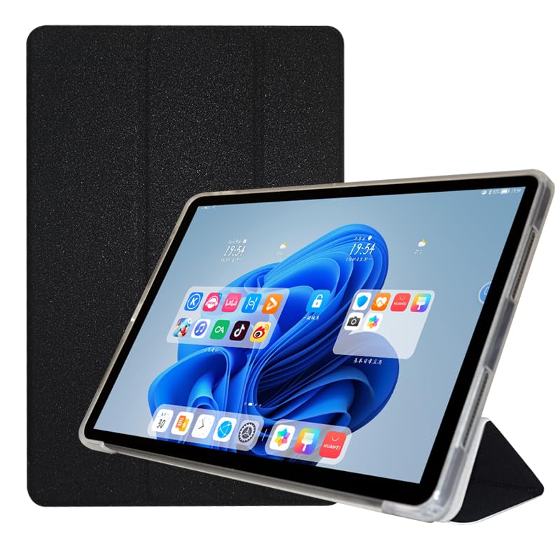 Tablet - タブレットケース 11インチ 保護カバー スタンド機能付き 薄型 軽量 全面保護 三つ折スタンド PUレザー TPU ブラック
