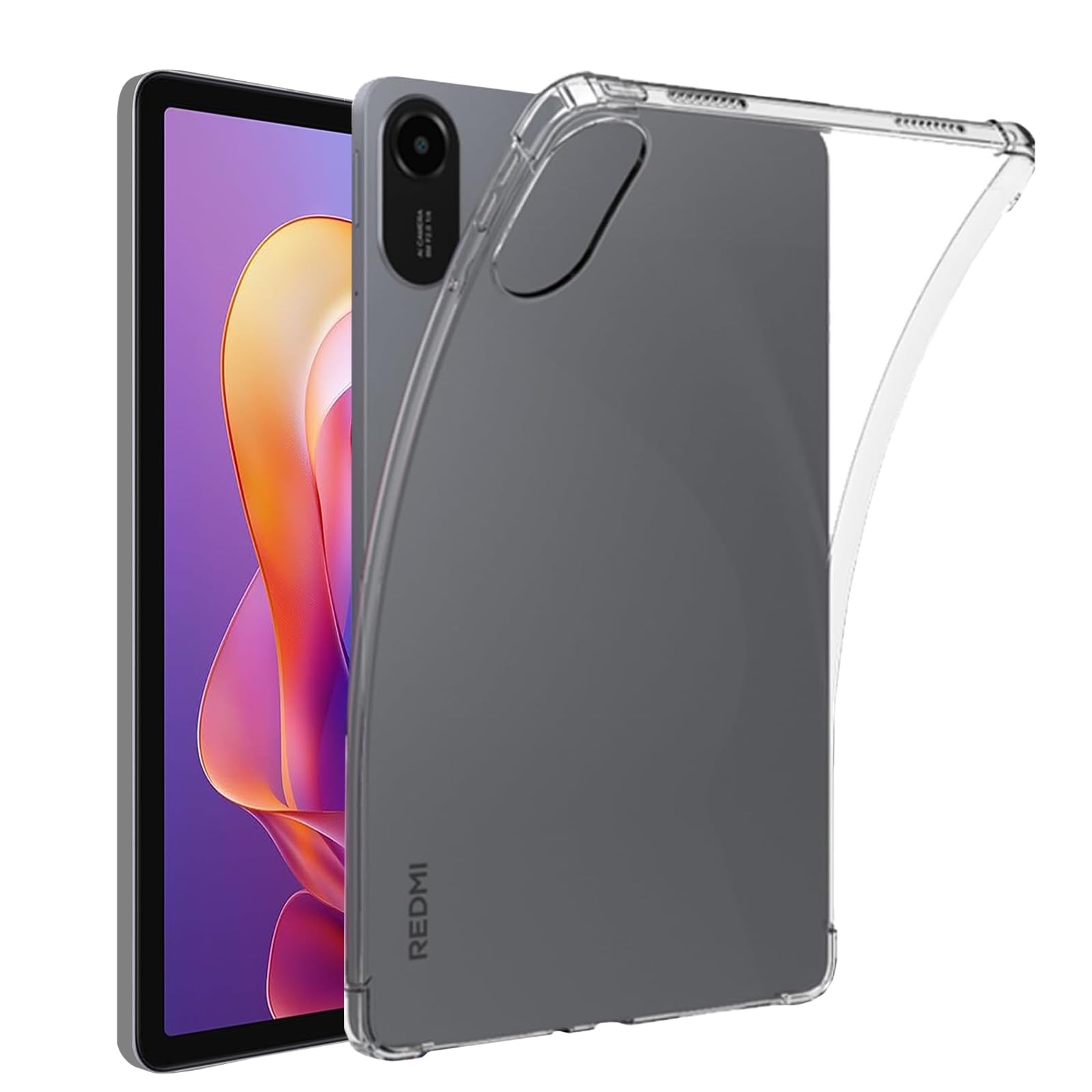 ・対応機種:Xiaomi Redmi Pad 2 (11インチ 2025年モデル) ・素材:TPU、PC ・機能:衝撃吸収、全面保護、ケース装着時の充電・イヤホン使用可能