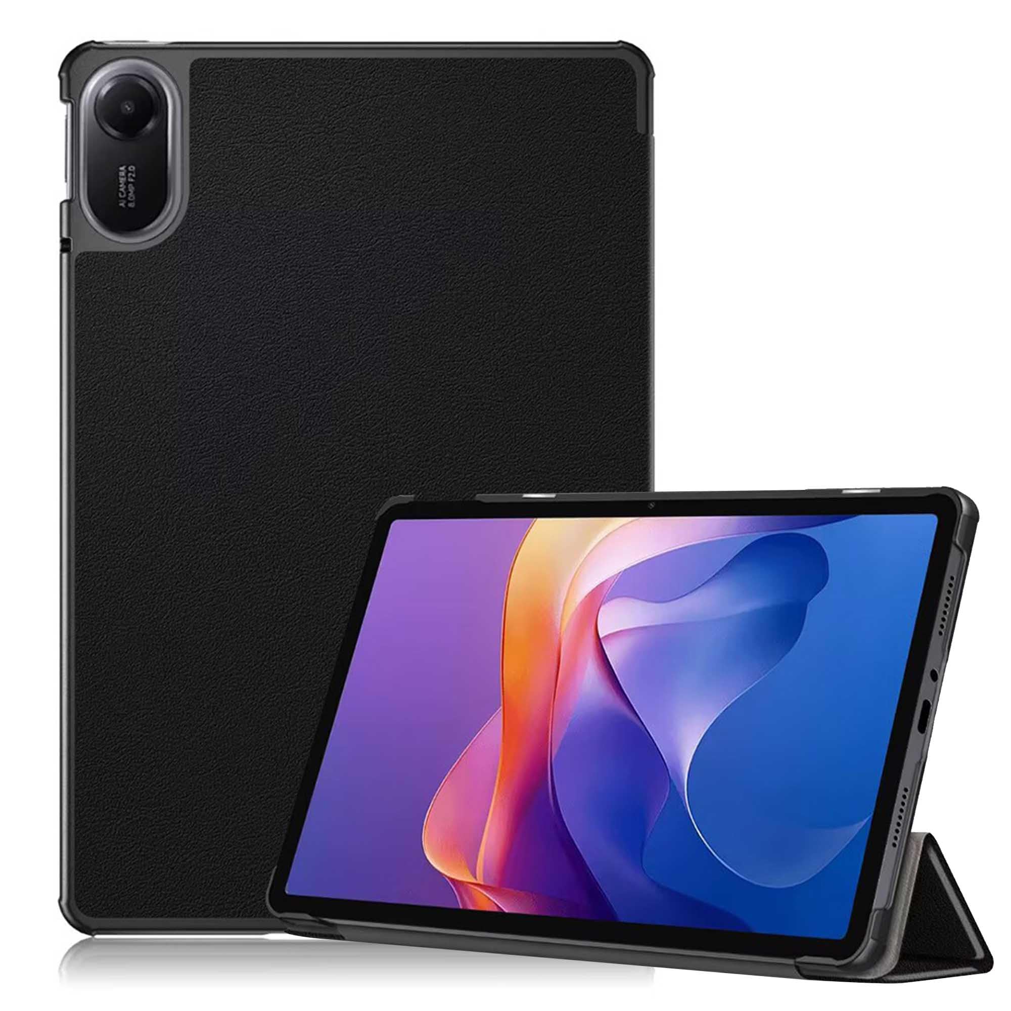 Tablet - タブレットケース 11インチ Redmi Pad 2 専用 カバー 保護ケース 軽量 薄型 耐衝撃 三つ折り スタンド機能 ブラック