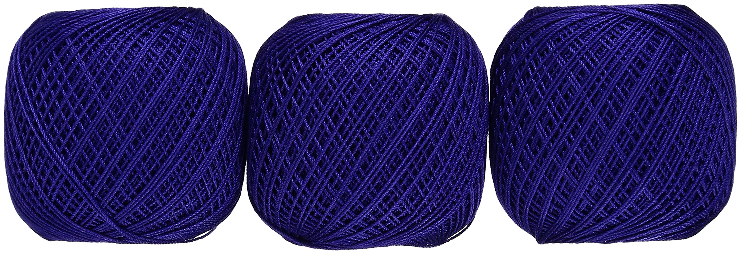 Other - レース糸 40番手 3玉セット 10g 約89m ブルー系 手芸 編み物 刺繍 糸 綿 コットン 裁縫 材料 ハンドメイド