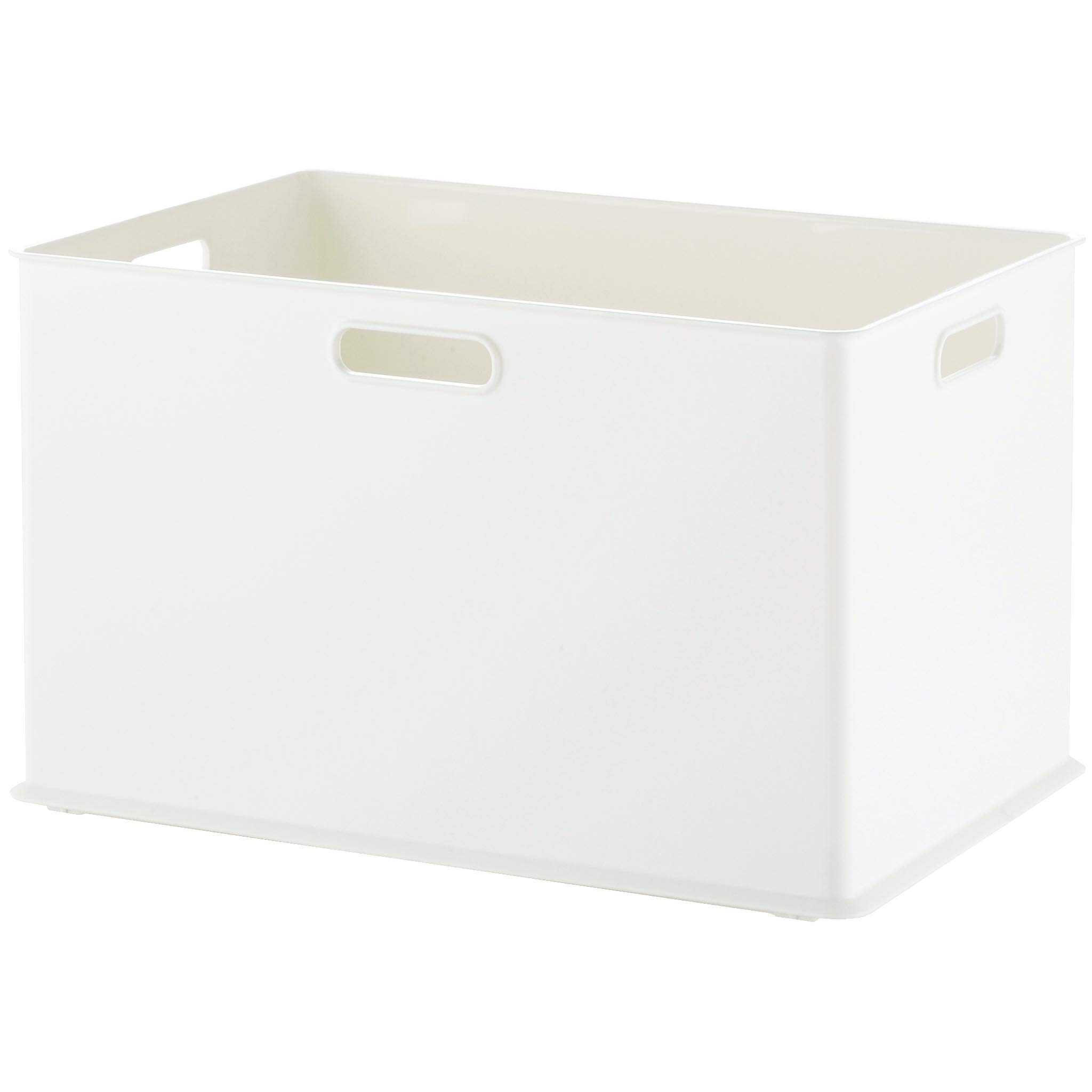 Other - 収納ボックス Lサイズ ホワイト 幅38.9×奥行26.6×高さ23.6cm カラーボックス対応 取っ手付き 積み重ね 引き出し 日本製 収納ケース