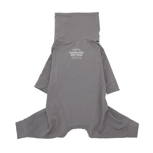 犬用 防虫ウェア インセクトシールド スキンタイトスーツ 伸縮性 速乾性 通気性 ペット服 ドッグウェア グレー XLBサイズ