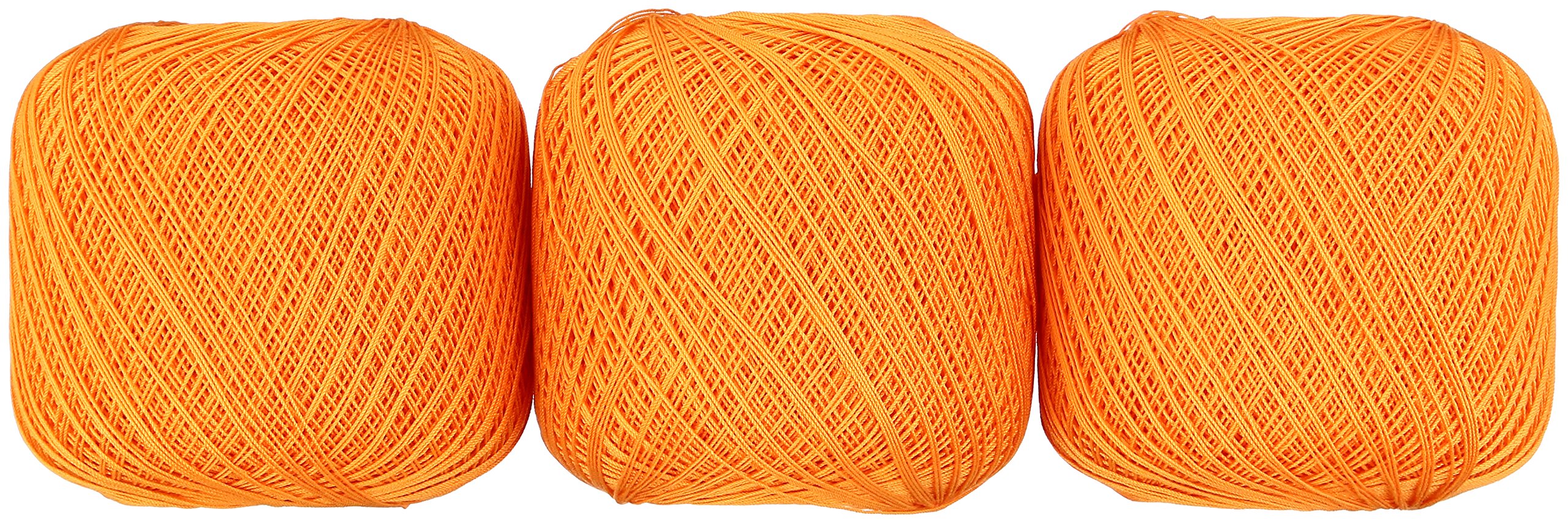 ・番手:#40 ・カラー:Col.171 オレンジ系 ・重量:50g(1玉あたり) ・長さ:約445m(1玉あたり) ・入数:3玉セット