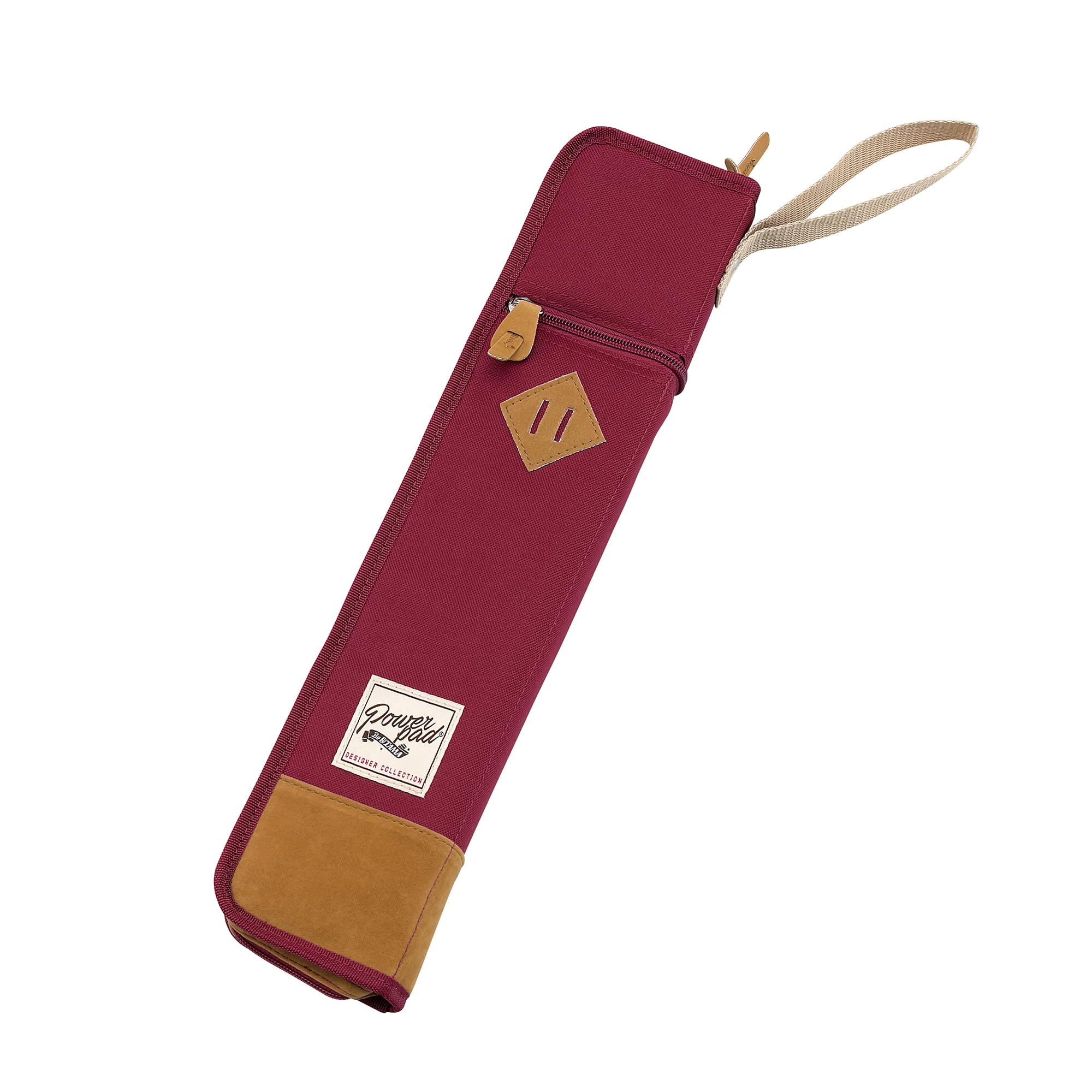Stick Case, Stick Bag, Holds 6 Pairs, Wine Red, Drum Supplies, Portable, Large Capacity, Lightweight, Instrument Accessory Storage Case