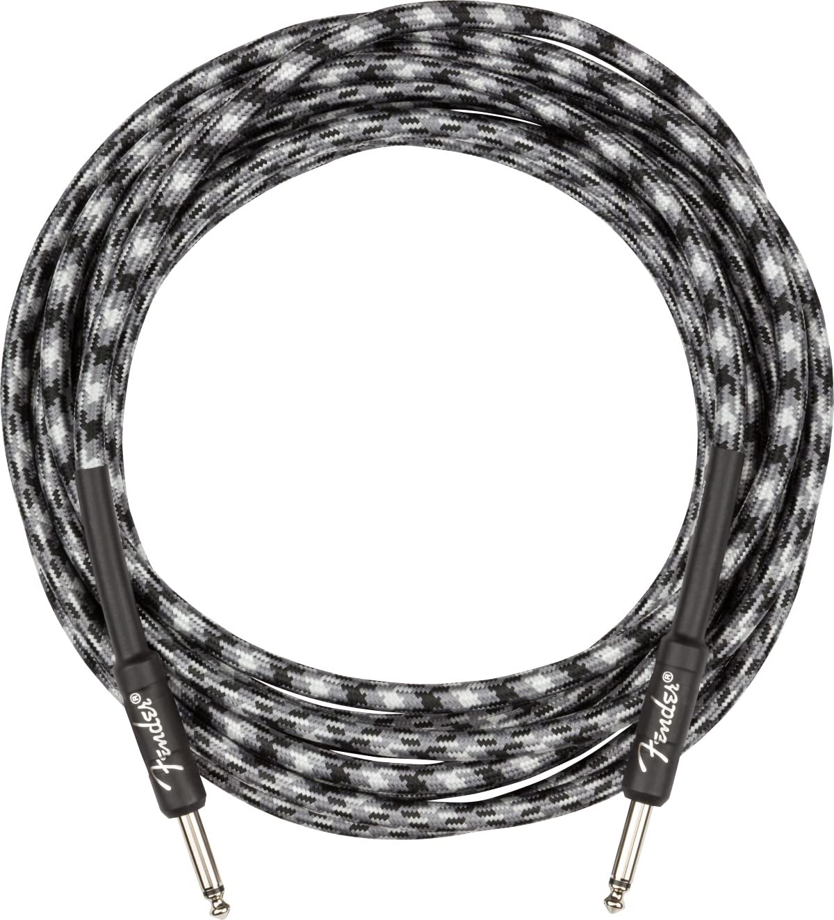 Instrument Cable, 5.6m, Shielded Cable, Straight Plug, Tweed Camouflage Pattern, for Guitar and Bass, 1 Cable Included
