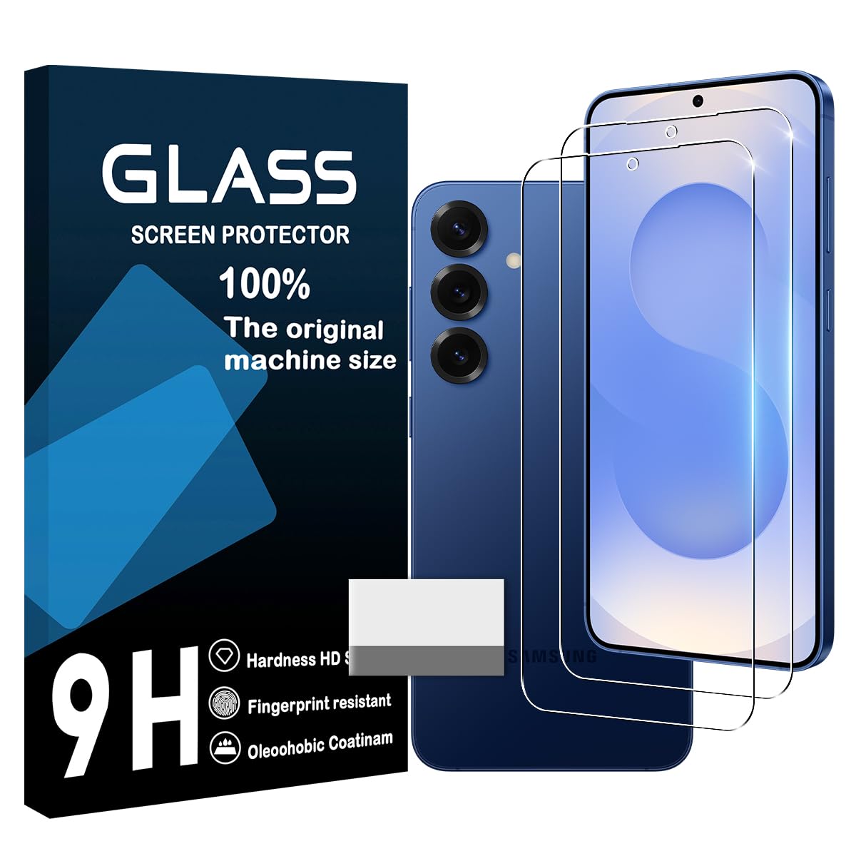 Protectors - スマートフォン保護フィルム 2枚セット カメラフィルム 2枚入 強化ガラス 硬度9H 厚さ0.26mm 3Dラウンドエッジ 高透過率 気泡ゼロ スクラッチ防止 飛散防止 衝撃吸収 撥油性 指紋防止 タッチ感