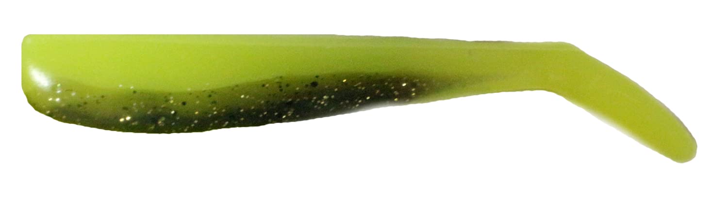 Bastard Halibut - シーバス用ワーム 90mm シャッドテール ソフトルアー 釣り具 ルアー チャート系 カラー 釣具 魚釣り 餌 疑似餌