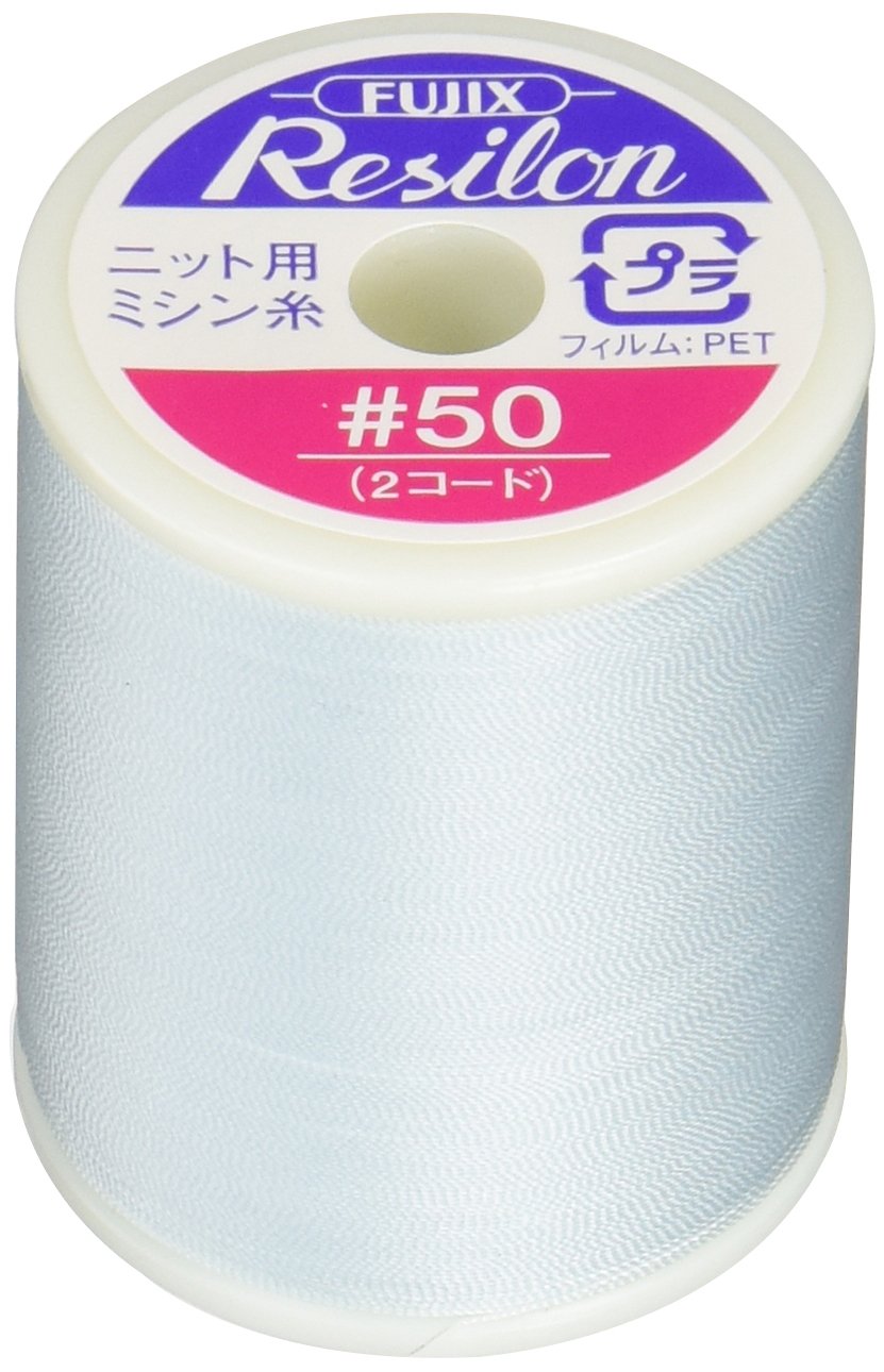 ミシン糸 ニット用 伸縮性布地専用 50番 300m 水色系 手芸 裁縫 ソーイング 糸 補修 修繕 ハンドメイド