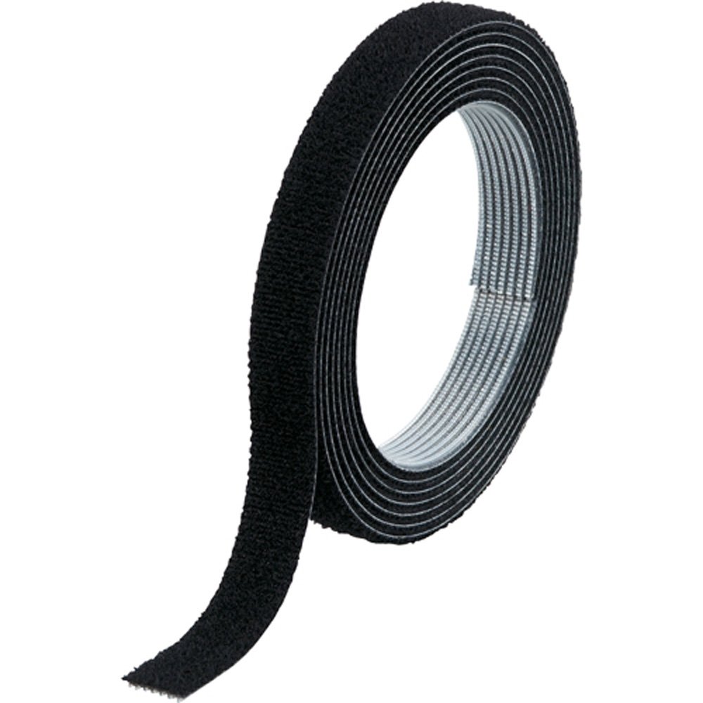 結束テープ 両面 マジックバンド 40mm×5m 黒 配線整理 ケーブルバンド 結束バンド 固定用 ベルト 面ファスナー