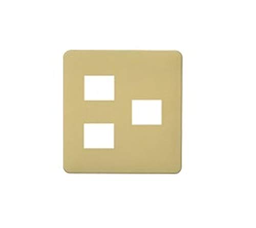 Switch Covers - モダンプレート 3コ用 2コ+1コ用 ダークベージュ コンセントプレート 埋込プレート カバー スイッチプレート 配線器具