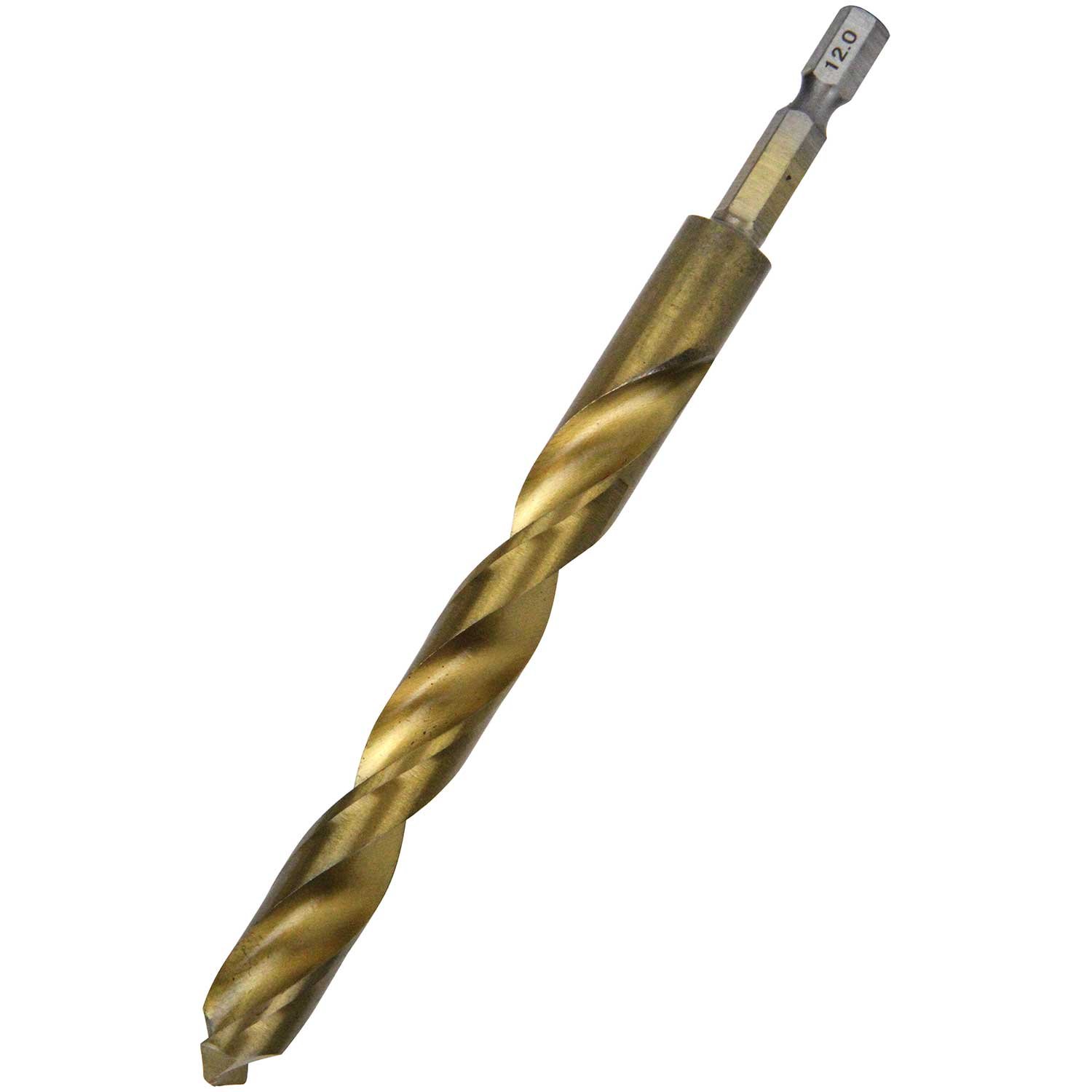 Baby Car Step - 鉄工ドリル 12.0mm 六角軸 ドリルビット 穴あけ工具 金属用 電動ドリル インパクトドライバー用 適長タイプ 鉄工用ドリル 鋼材用