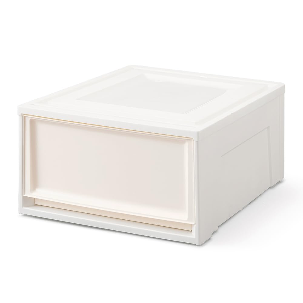 Other - 収納ケース 引き出し クローゼット 衣装ケース 幅39×奥行50×高さ23.2cm チェスト 日本製 オフホワイト ウォークインクローゼット用 ケース
