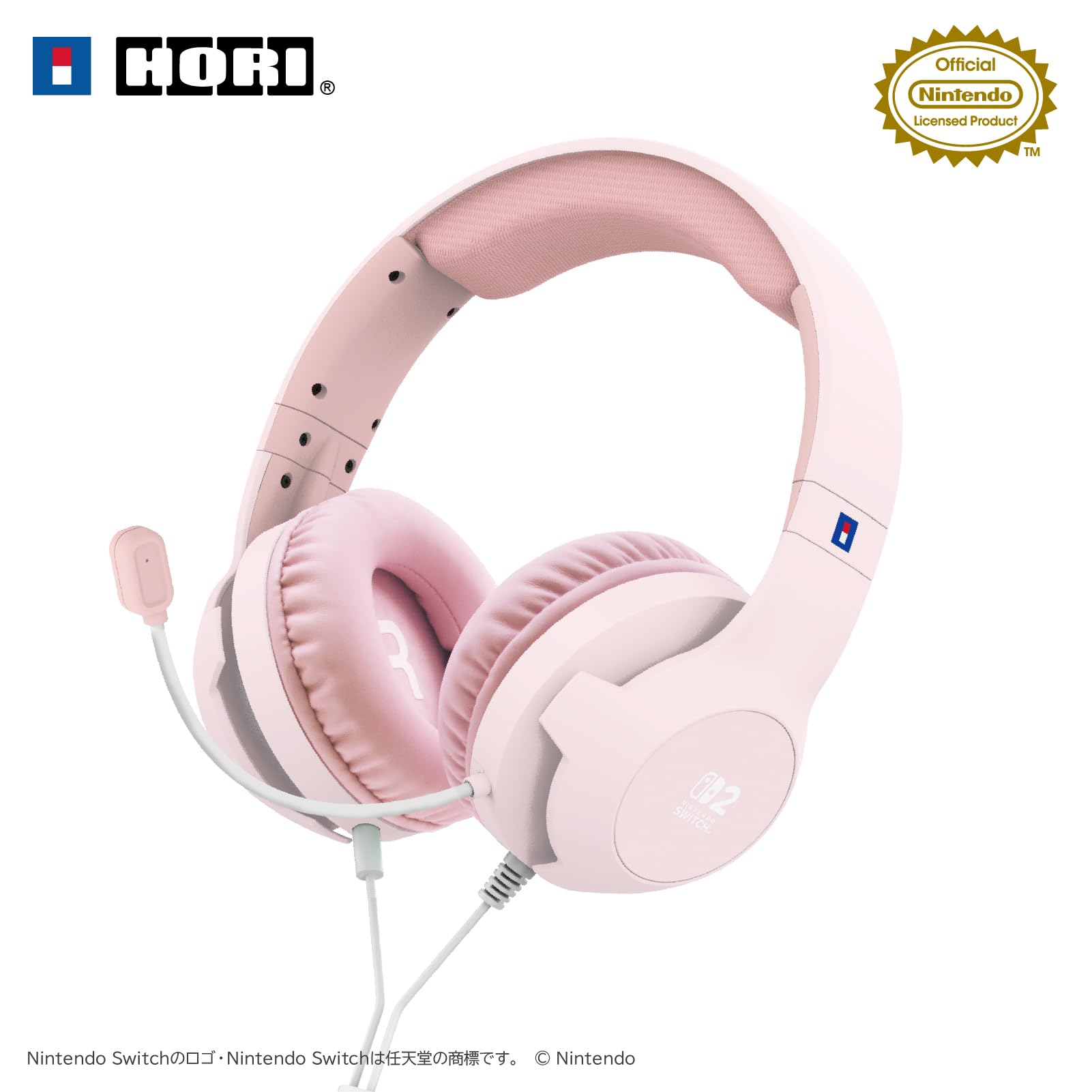 Other - ゲーミングヘッドセット スタンダード ヘッドホン マイク付き 有線 軽量 パステルピンク Switch対応 ゲーム用 ヘッドフォン 通話 密閉型 オーバーイヤー ゲーミング用品