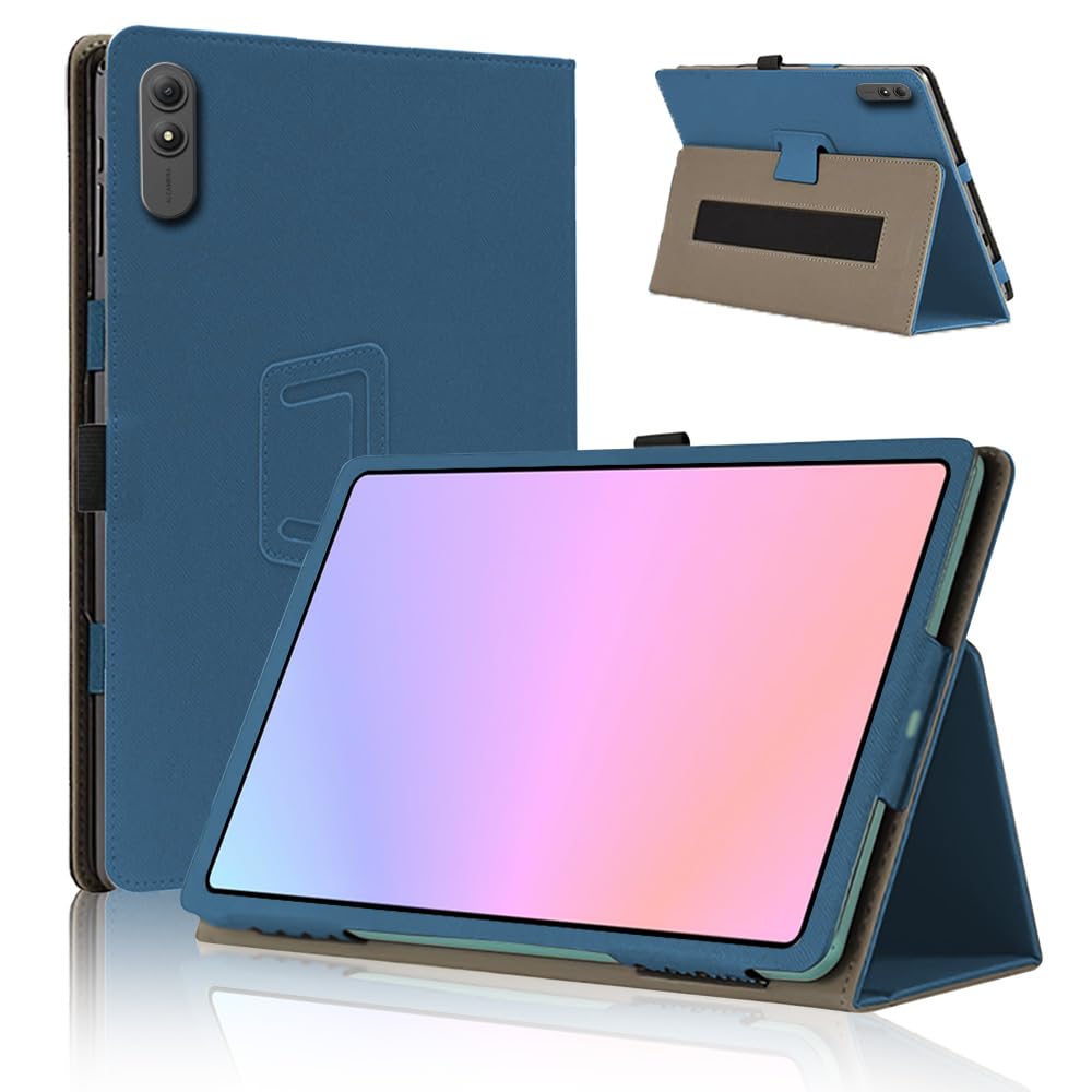 ・対応機種:Blackview OSCAL Pad 200 ・サイズ:13.4インチ ・素材:PU素材、マイクロファイバー ・機能:360°全面保護、二つ折りスタンド機能、多視角調整、ペンホルダー付き、磁気吸着、耐汚れ、ハンドストラップ付き