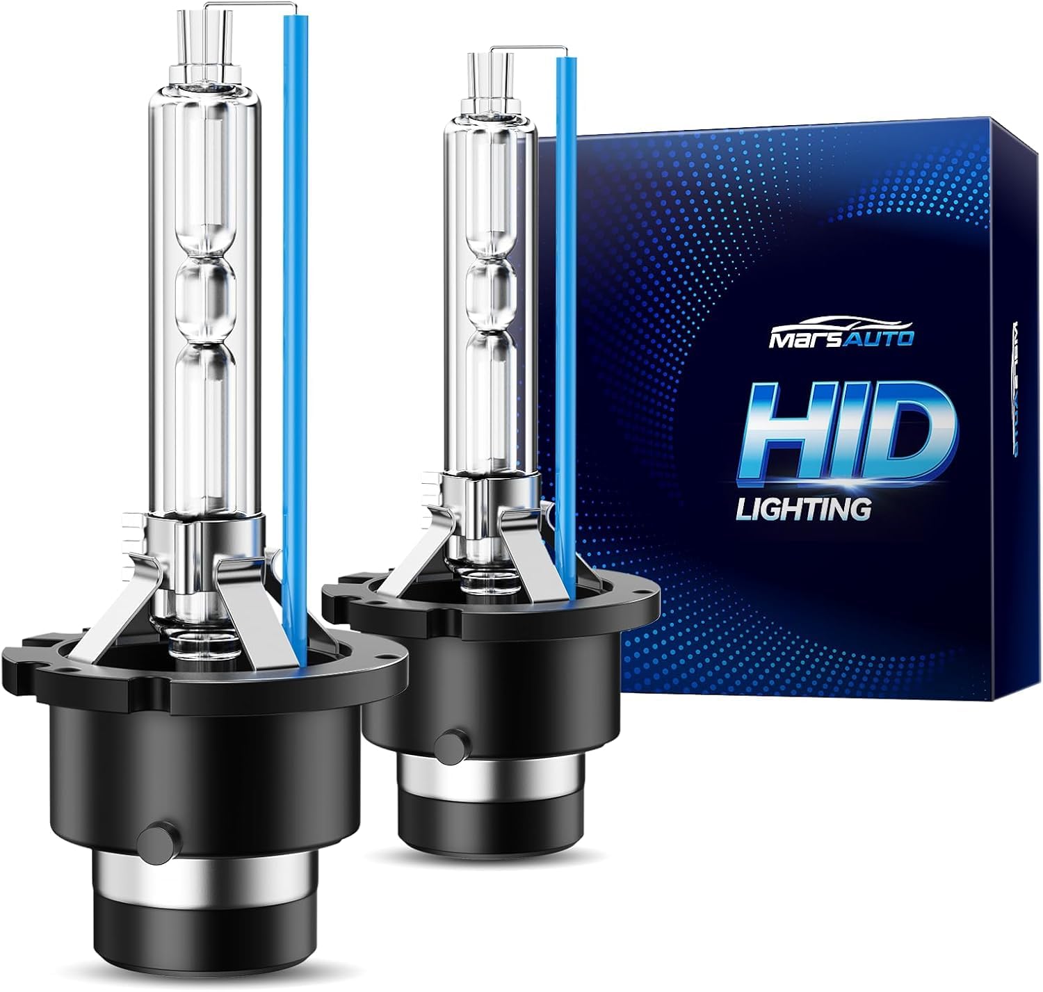 HIDバルブ 6000K 交換用 35W ヘッドライト 車用 ホワイト 瞬間起動 車検対応 無極性 加工不要 2個入り