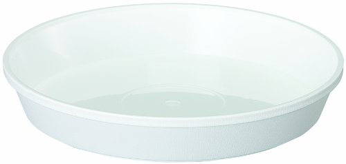 鉢皿 10号 受皿 プラスチック ホワイト 直径300mm 高さ50mm 植木鉢用 園芸用品 ガーデニング 鉢受皿 丸型 鉢プレート シンプル