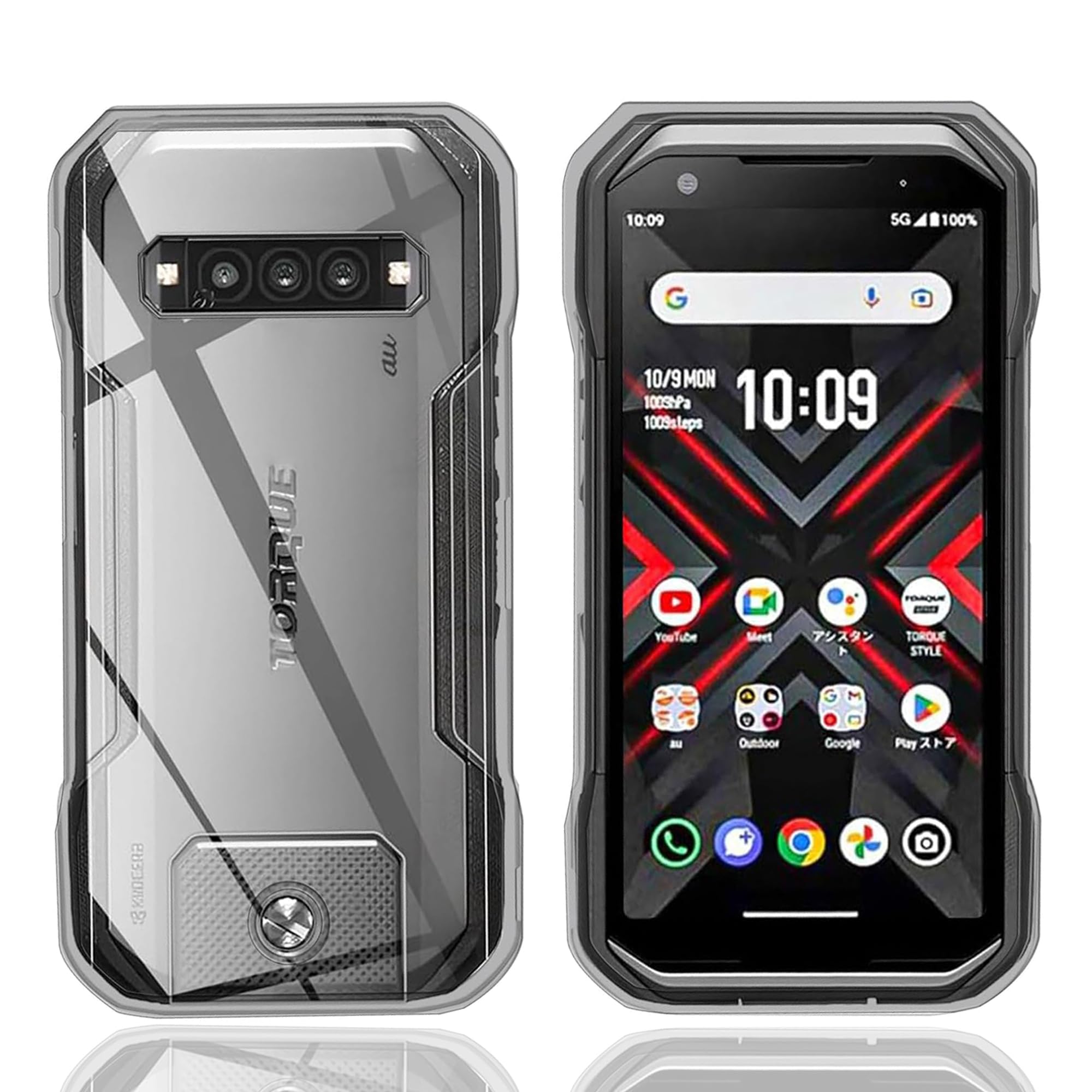 ・対応機種:TORQUE G06 KYG03 ・素材:エコTPU ・機能:超薄型、超軽量、擦り傷防止、黄変防止、耐衝撃、防指紋、高透過率、マイクロドット加工、エアクッションテクノロジー搭載