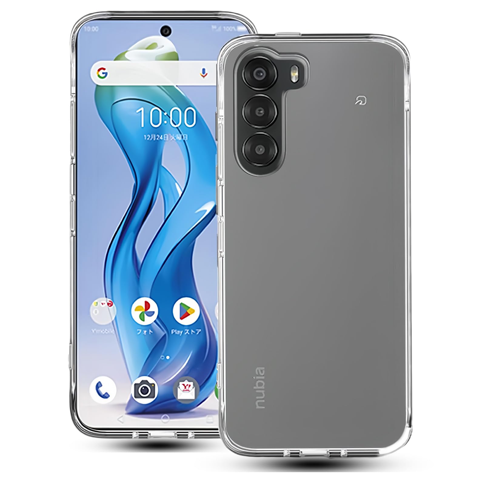 スマホケース 5G対応 耐衝撃 クリア 透明 カバー ストラップホール付き 指紋防止 ...