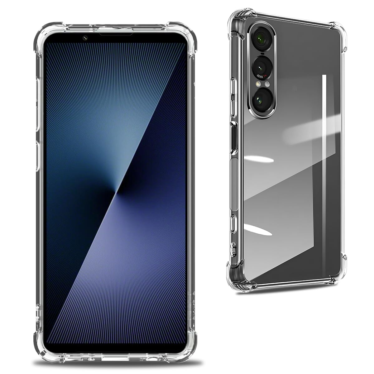 ・対応機種:Xperia 1 VII ・厚さ:1.2mm ・素材:TPU ・機能:ストラップ穴付き、マイクロドット加工、フッ素加工(指紋軽減・汚れ防止)、高透明度、米軍MIL規格取得、四隅強化保護