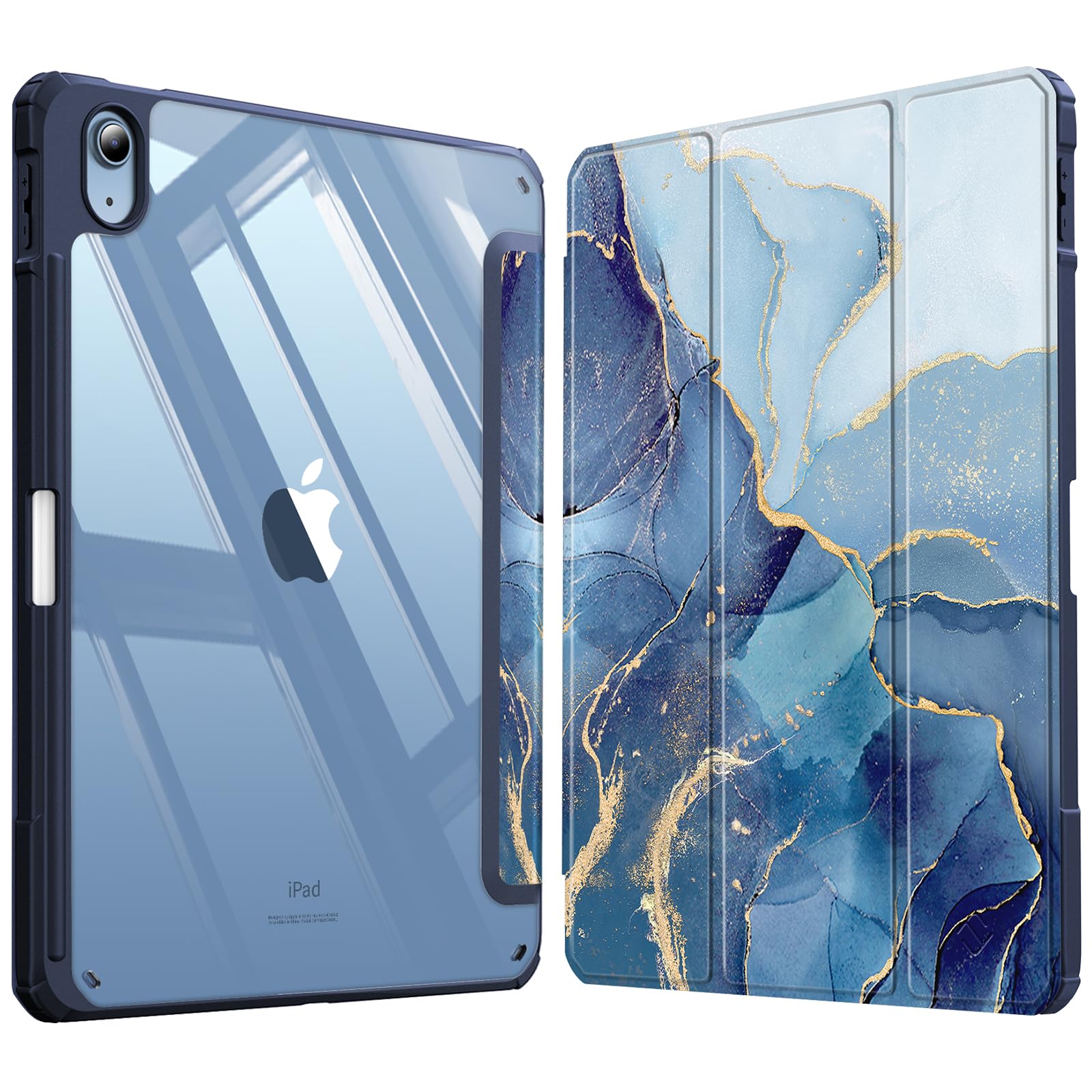 ・対応機種:iPad 第10世代 10.9インチ 2022年発売 (モデル番号: A2696 / A2757 / A2777) ・素材:TPU(熱可塑性ポリウレタン樹脂)、マイクロファイバー ・機能:耐衝撃、フリップ機能(スタンド機能)、ペンシルホルダー一体型、自動ウェイク/スリープ機能(マグネット式)
