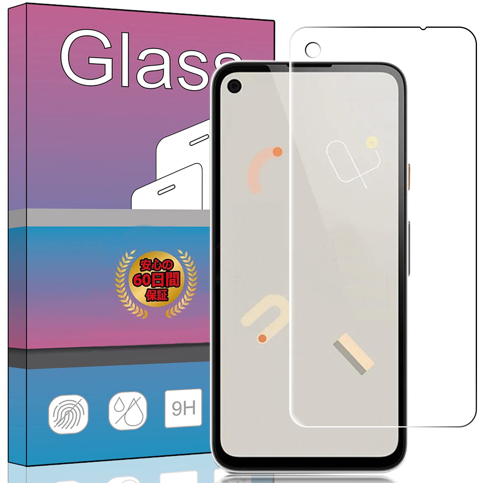 スマートフォン用 液晶保護ガラスフィルム 強化ガラス 保護シート 厚さ0.33mm 硬度9H 気泡ゼロ 飛散防止 指紋防止 高精細 透明 画面保護フィルム