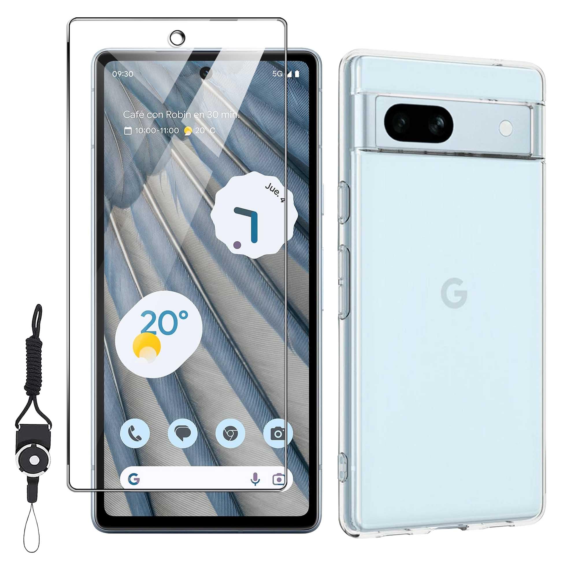 ・対応機種:Google Pixel 7a ・フィルム硬度:9H ・ケース素材:TPU、再生ポリカーボネート ・落下耐性:1.5m落下テストクリア ・加工:撥水撥油ナノコーティング、UV特殊加工