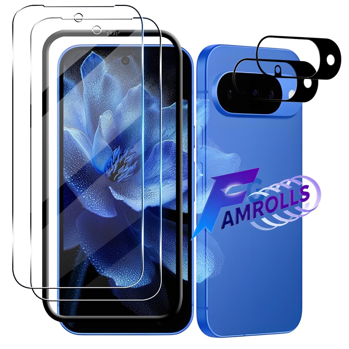 スマートフォン保護フィルム 液晶保護 強化ガラス カメラフィルム セット 2枚入り ガイド枠付き 硬度9H 耐衝撃 飛散防止 指紋防止 全面保護 極薄 高透過率 2.5D ラウンドエッジ