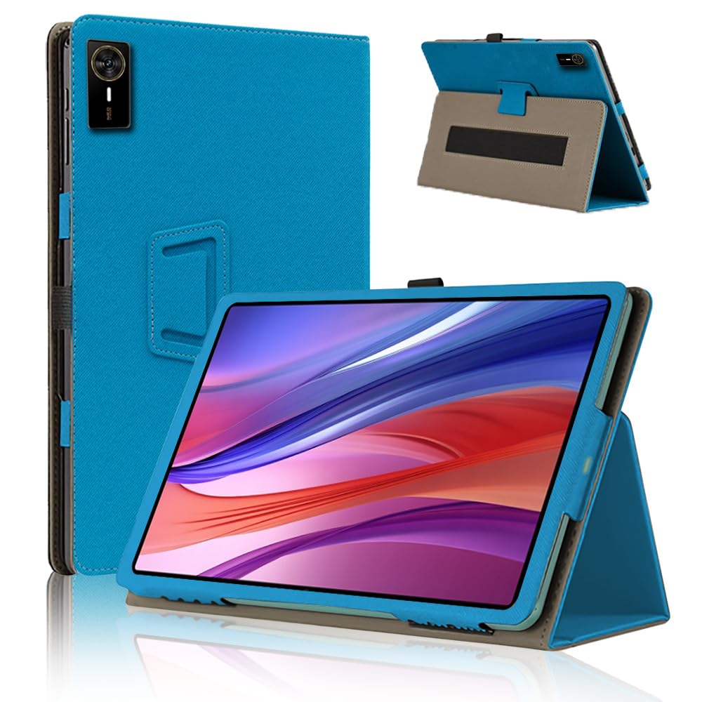 Tablet - タブレットケース 11インチ 360度全面保護 二つ折りスタンド ペンホルダー付き 磁気吸着 耐衝撃 傷防止 軽量 ライトブルー