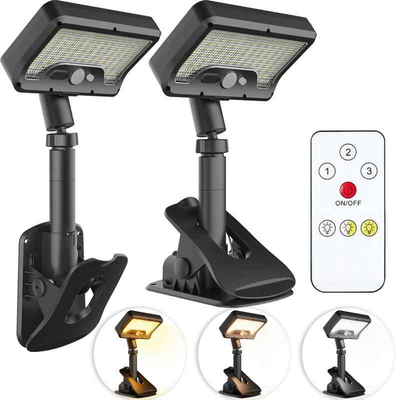 ziyue センサーライト 屋外 ソーラーライト IP65防水 ソーラー 人感 92LED クリップ式 2WAY設置 垂直と水平 超高輝度 USB充電可 人感センサー 大容量 自動点灯消灯 ガーデンライト フェンス 柵 キ