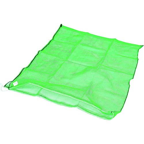 メッシュ袋 100x100cm 大容量 90L 目合4mm 緑 50枚セット 丈夫 網袋 収穫袋 ゴミ袋 園芸用品 業務用 まとめ買い