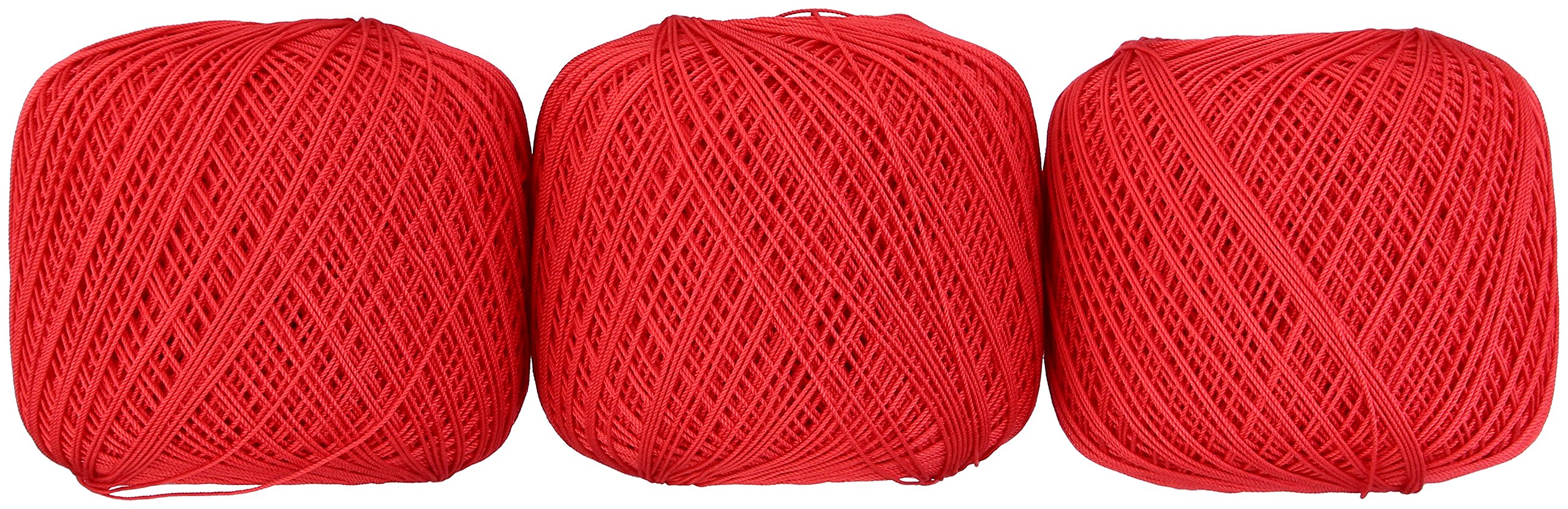 ・番手:#18 ・色:Col.700 レッド系 ・重量:50g ・長さ:約210m ・セット内容:3玉セット ・素材:コットン