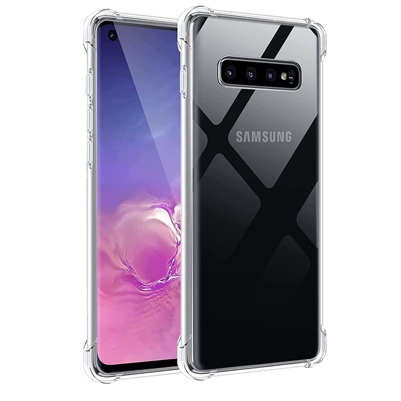 ・対応機種:Galaxy S8 Plus / Galaxy S8+ ・素材:ポリカーボネート ・耐衝撃性能:2mの高さからの落下試験クリア、四隅の耐衝撃性は通常ケースの5倍 ・カメラレンズ保護:レンズより0.5mm高く設計 ・液晶画面保護:画面より0.8mm高く設計 ・光透過率:99% ・機能:ワイヤレス充電対応、滑り止め設計、放熱設計、指紋・油汚れ防止加工