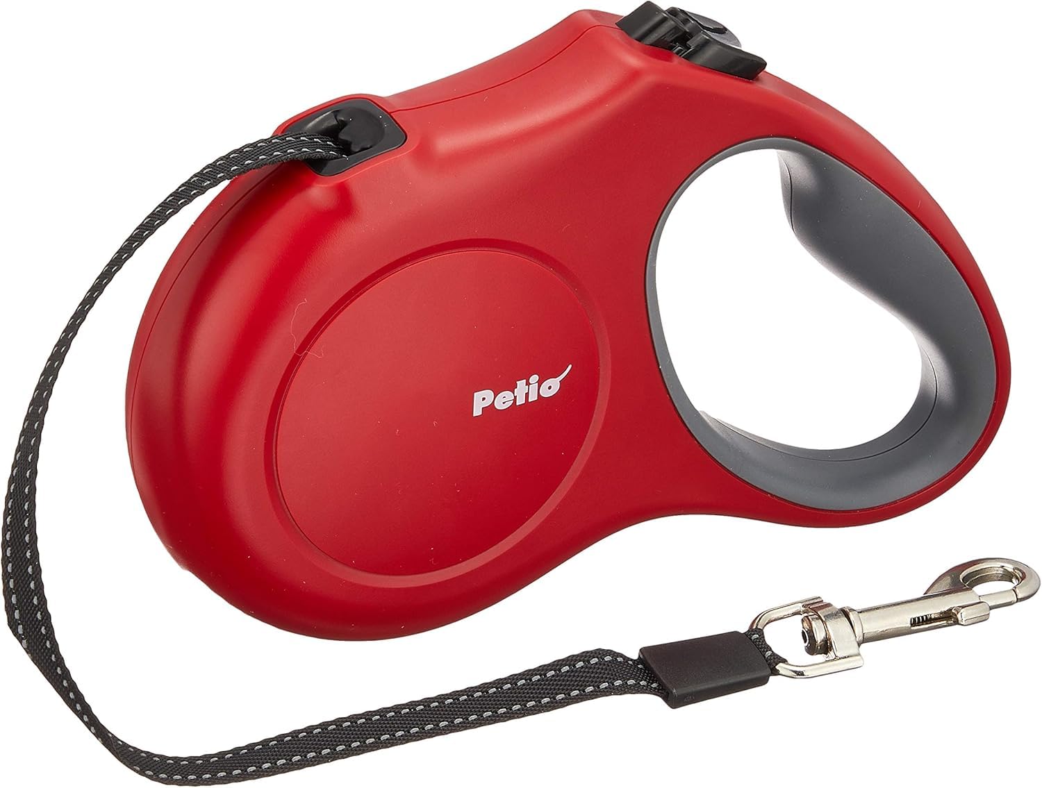 Leash - 伸縮リード 大型犬用 Lサイズ リード ペット用品 犬用リード レッド 散歩 お出かけ 丈夫 伸縮式リード