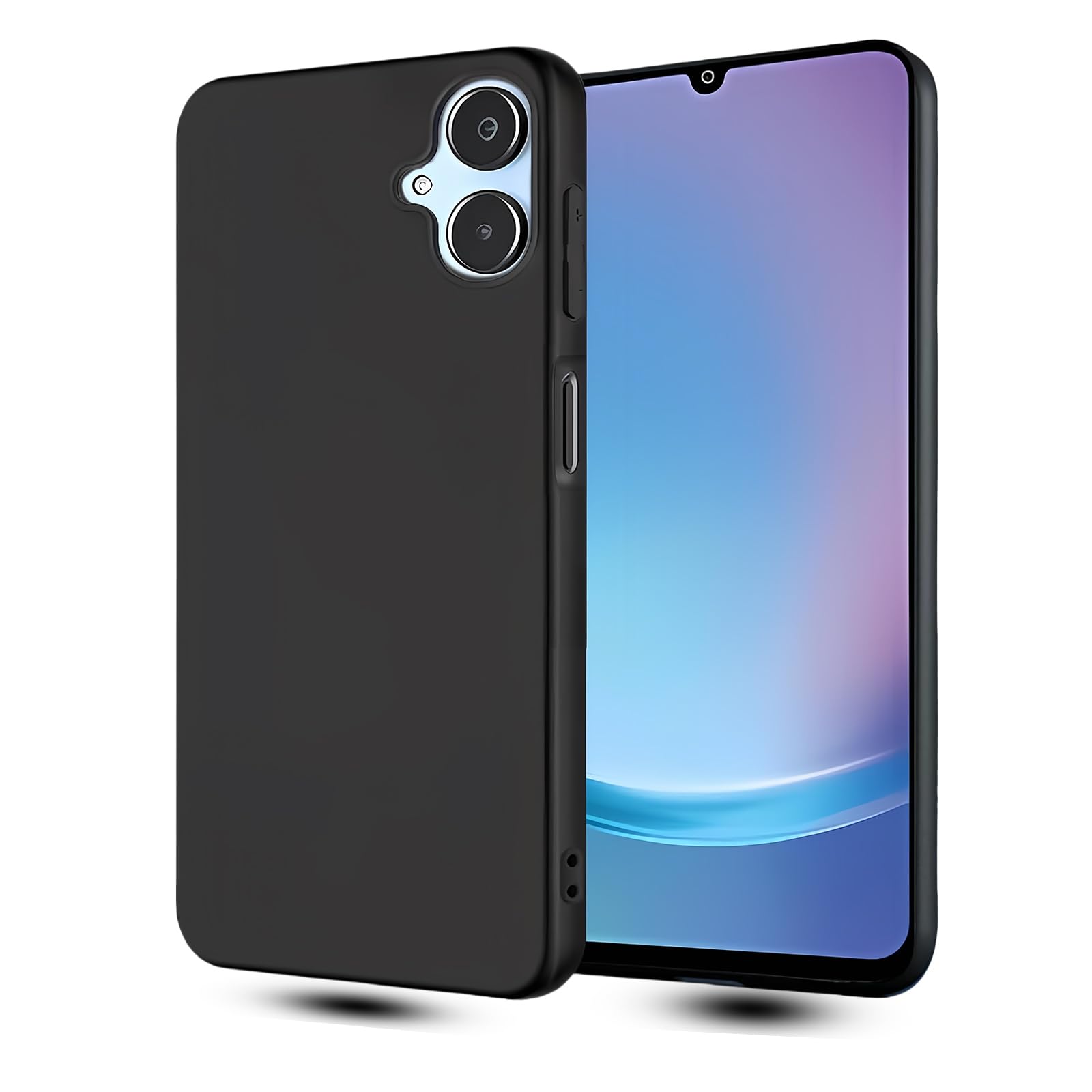 スマホケース 衝撃吸収 TPU素材 マットブラック 擦り傷防止 指紋防止 全面保護 軽量 薄型 ストラップホール付き カ…