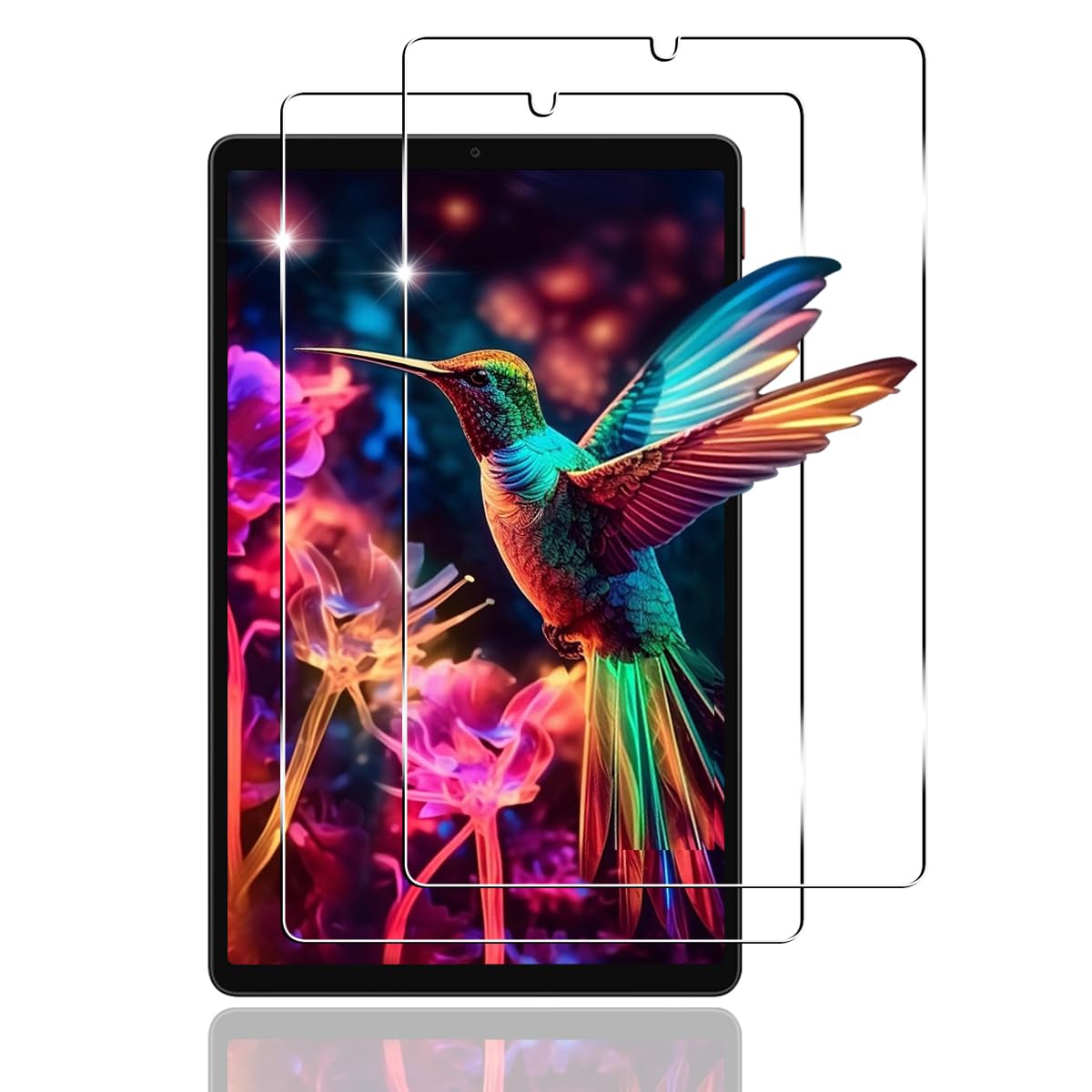 Tablet - タブレット用ガラスフィルム 8.8インチ 2枚セット 強化ガラス 保護フィルム 高透過率 9H 飛散防止 指紋防止 耐衝撃 3Dタッチ対応 ラウンドエッジ加工 気泡防止 簡単貼り付け