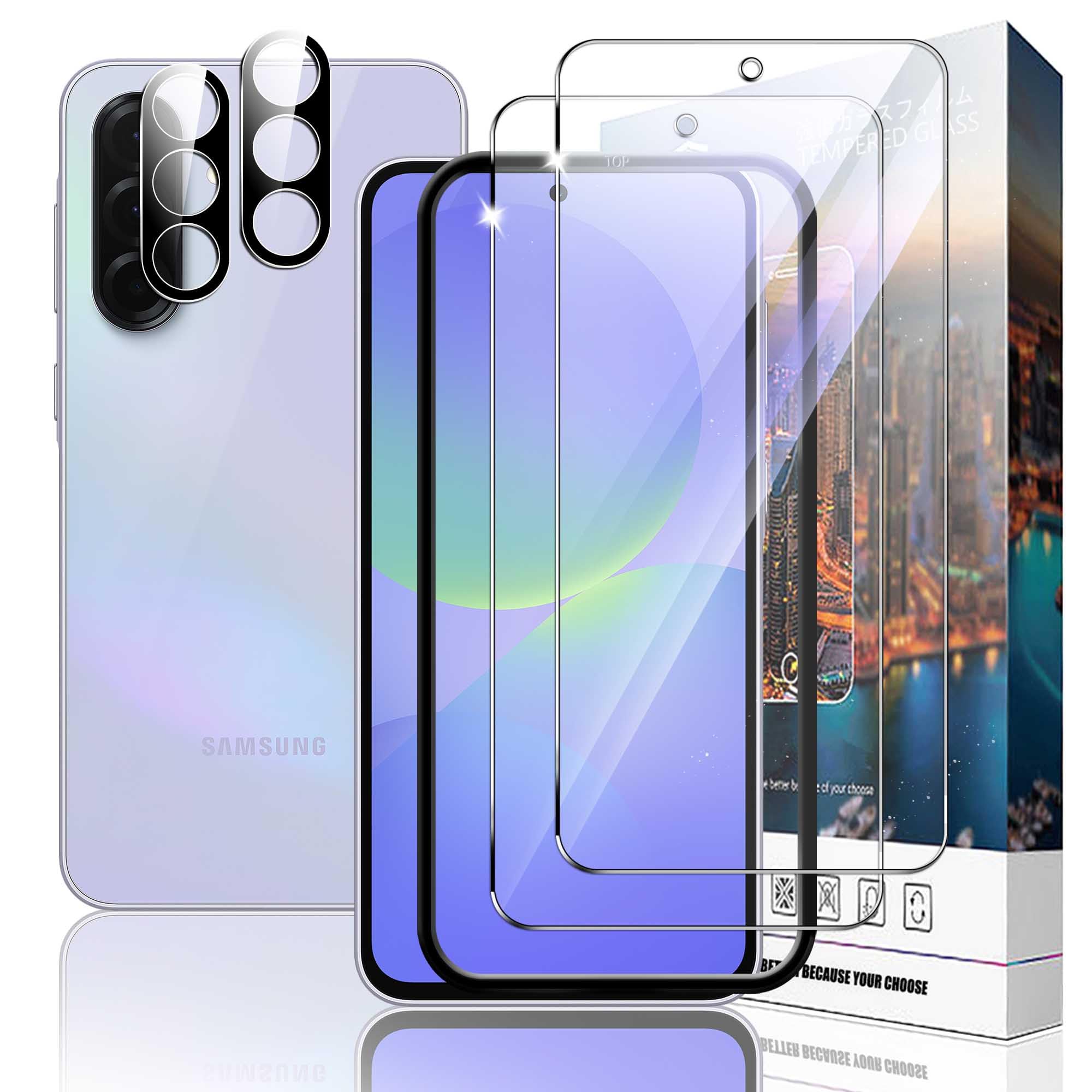 スマートフォン用ガラスフィルム 2枚セット 液晶保護フィルム カメラレンズ保護フィルム 強化ガラス 硬度9H 高透過率 飛散防止 耐衝撃 指紋防止 気泡ゼロ