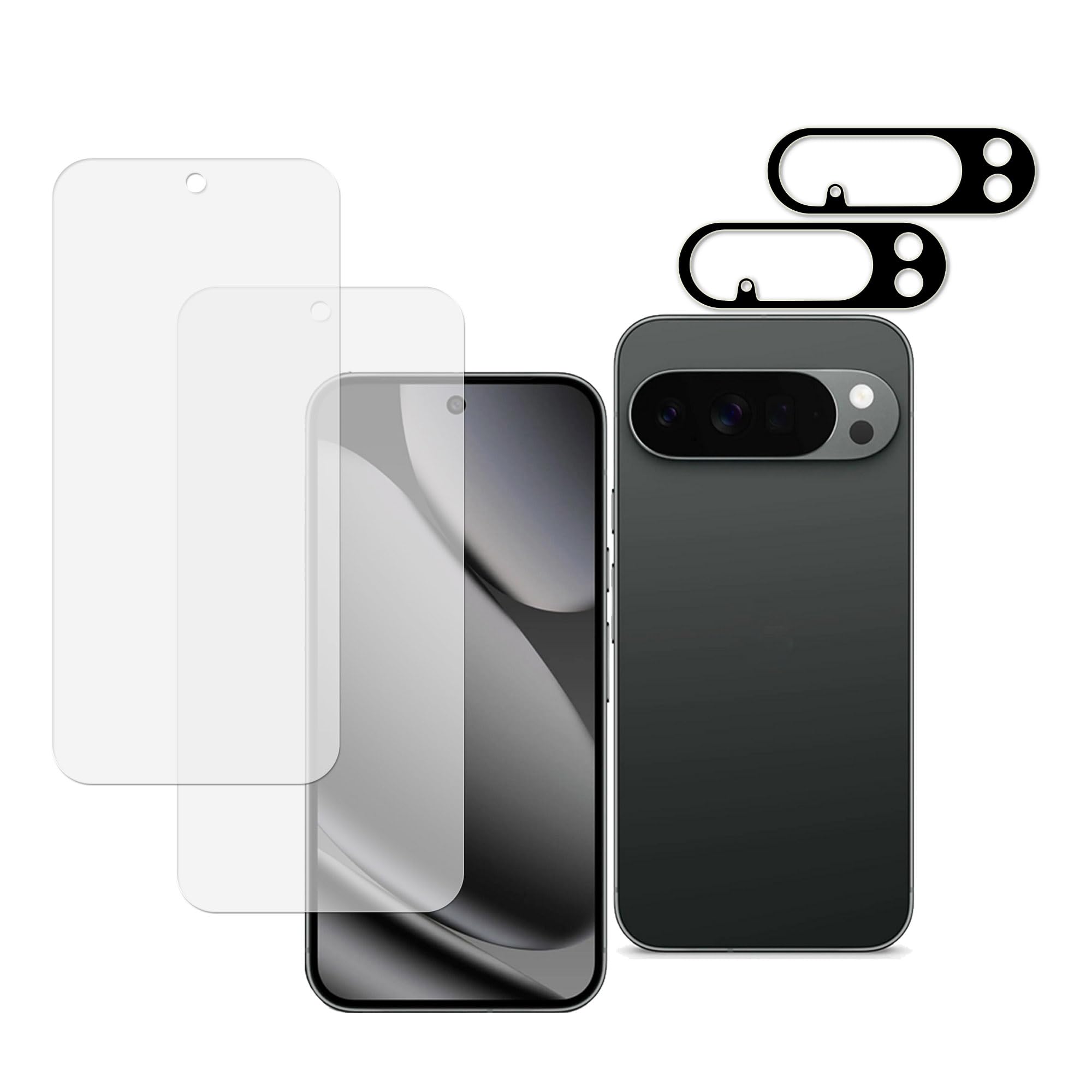 スマホ液晶保護フィルム用 アンチグレア 強化ガラス 反射防止 さらさら 2枚セット カメラレンズ保護フィルム付き 画面保護シート