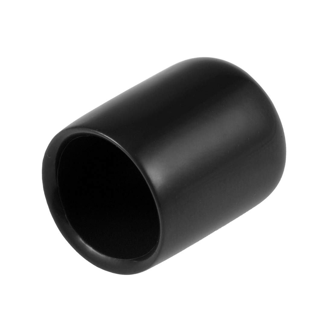 乐天商城 - ラバーエンドキャップ 14mm 内径 ビニール ラウンド キャップカバー ねじプロテクター ブラック 20個入