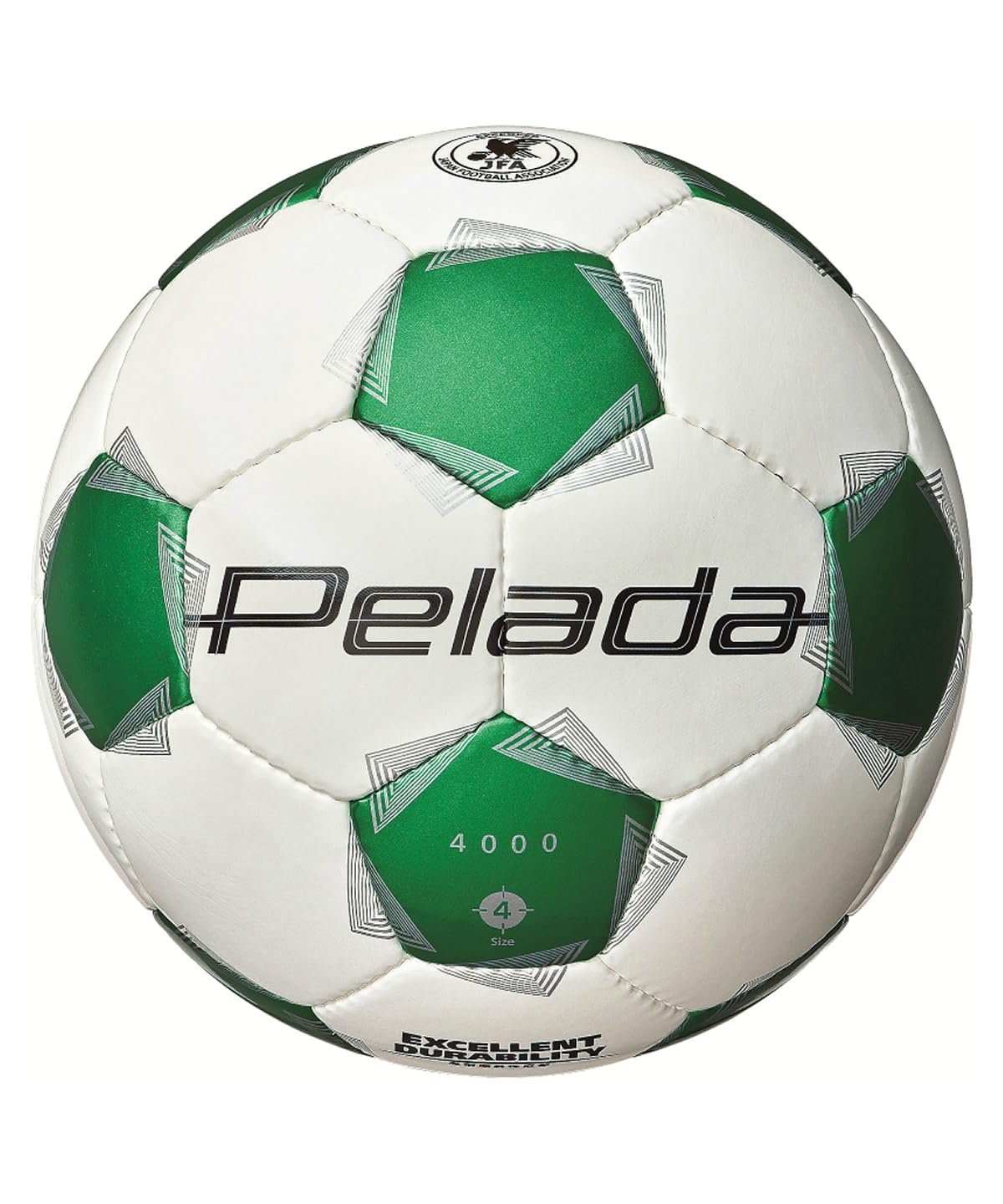 Ball - サッカーボール 4号球 検定球 小学生用 公式試合球 中学生 スポーツ 部活 練習用 ホワイト グリーン